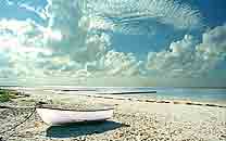 Boot am Strand